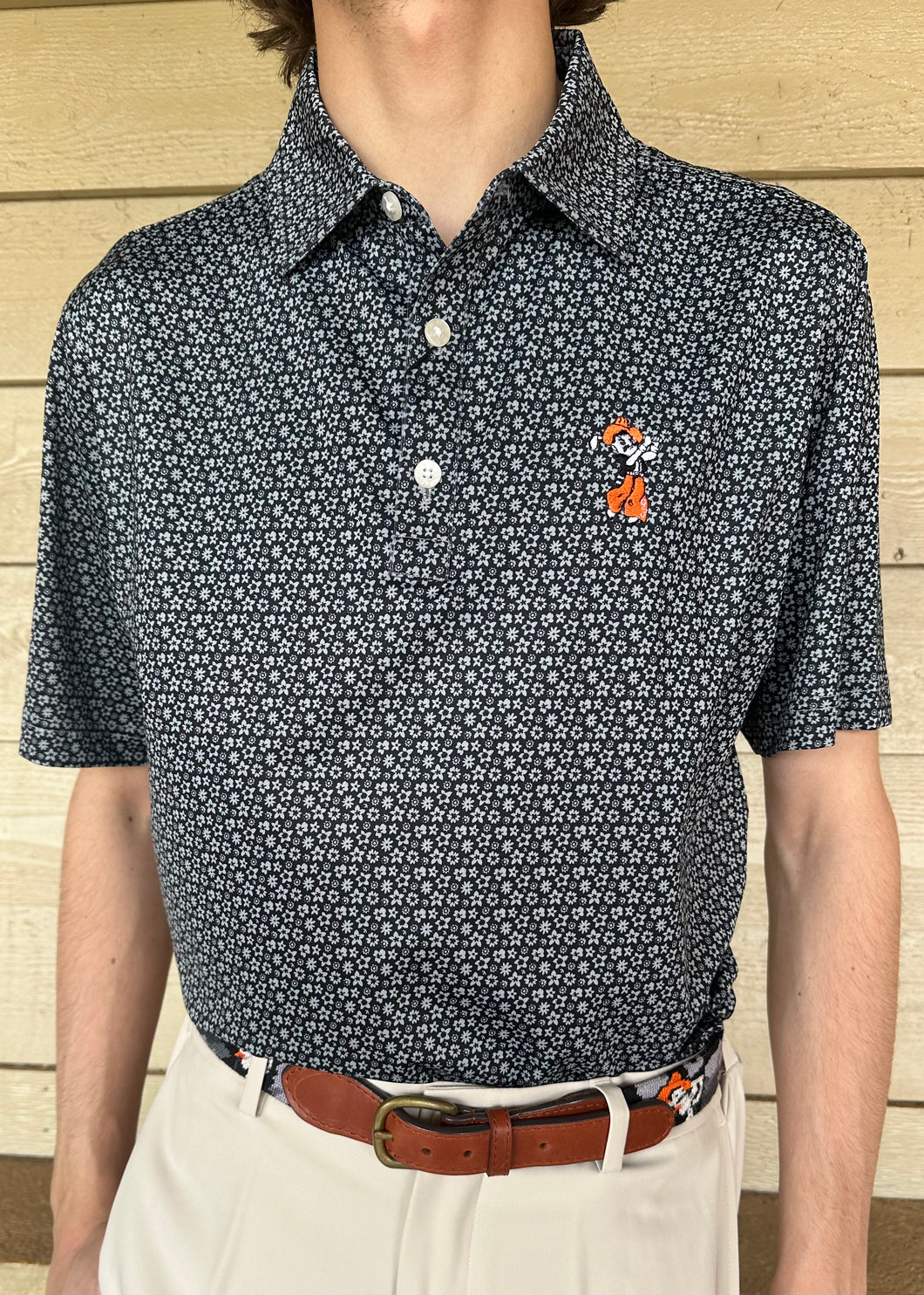 FootJoy Painted Floral Lisle Polo