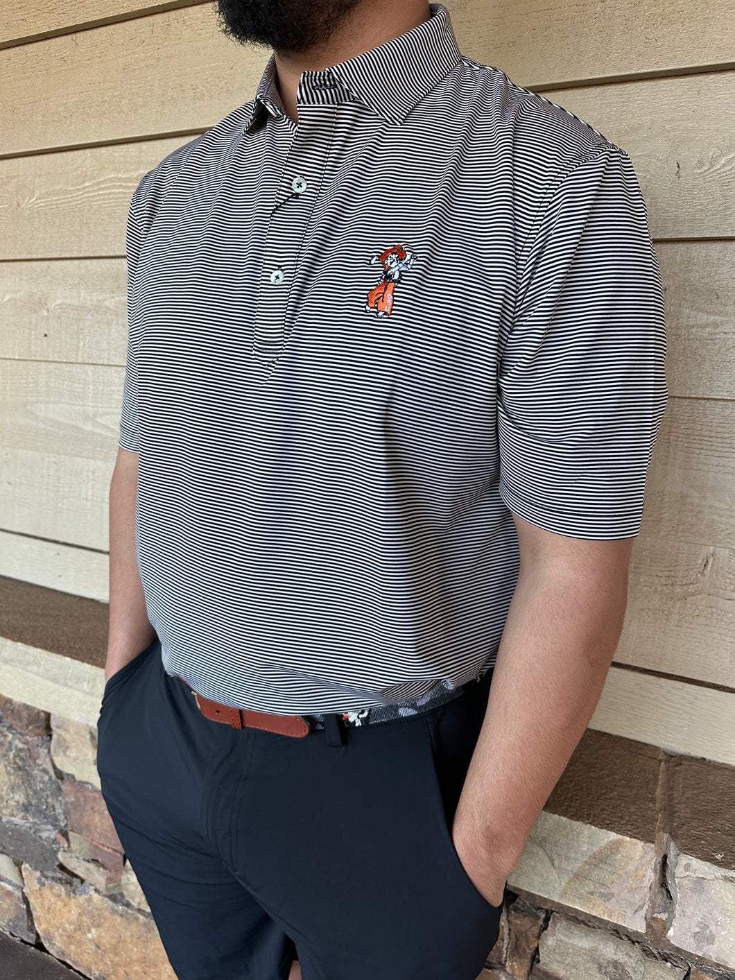 Turtleson Carter Stripe Performance Polo