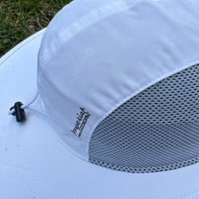 Load image into Gallery viewer, Imperial Swinging Pete Bucket Sun Hat- White with Grey
